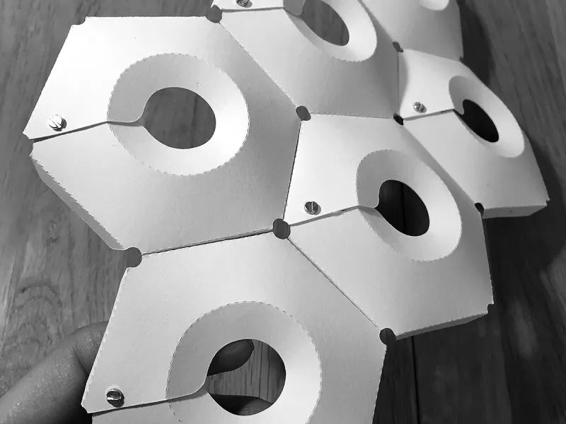 Hexagonal Curved-Fold Panels